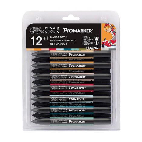 Zestaw Promarkerów Winsor&Newton, 13szt Manga II - 2